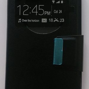 CAPA FLIP COVER COM JANELA VODAFONE SMART PRIME 7 PRETO