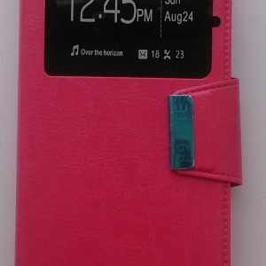 CAPA FLIP COVER COM JANELA HUAWEI P9 LITE G9 LITE ROSA