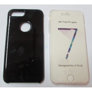 CAPA SILICONE GEL 360º APPLE IPHONE 7/8 PLUS PRETO