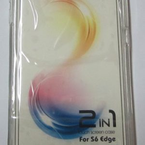 CAPA SILICONE GEL 360º SAMSUNG GALAXY S6 EDGE G925 PRATA