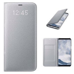 CAPA FLIP COVER SAMSUNG S LED VIEW GALAXY S8 PLUS PRATA