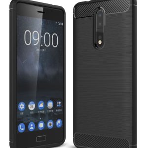 CAPA SILICONE GEL CARBON NOKIA 8 PRETO