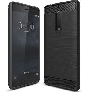 CAPA SILICONE GEL CARBON NOKIA 5 PRETO