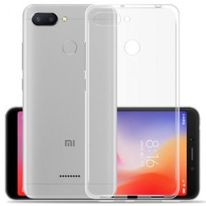 CAPA SILICONE XIAOMI REDMI 6 / 6A TRANSPARENTE