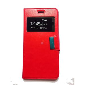 CAPA FLIP COVER COM JANELA APPLE IPHONE 6/6S VERMELHO