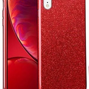 CAPA SILICONE GEL BRILHANTE APPLE XR VERMELHO