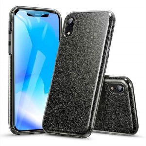 CAPA SILICONE GEL BRILHANTE APPLE XR PRETO
