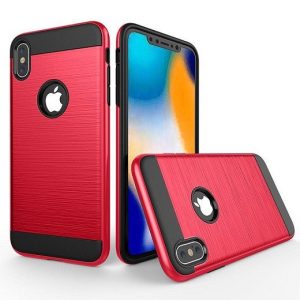 CAPA SILICONE TPU APPLE XS MAX VERMELHO