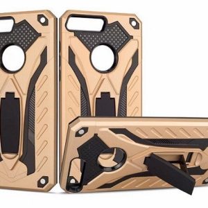 CAPA SILICONE TPU KICKSTAND HEAVY DUTY HIBRID HUAWEI Y7 2018 DOURADO