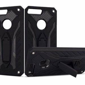 CAPA SILICONE TPU KICKSTAND HEAVY DUTY HIBRID HUAWEI Y6 2018 PRETO