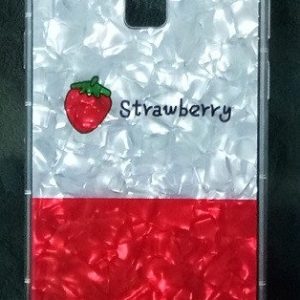 CAPA SILICONE COM DESENHO BLING GLITTER SAMSUNG GALAXY NOTE 9 MORANGO DESENHO