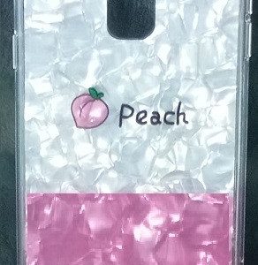 CAPA SILICONE COM DESENHO BLING GLITTER XIAOMI POCOPHONE F1 PESSEGO DESENHO