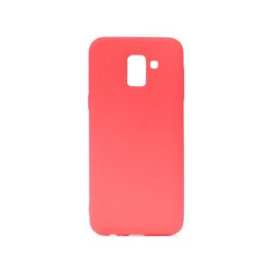 CAPA SILICONE SAMSUNG GALAXY A6 2018 VERMELHO
