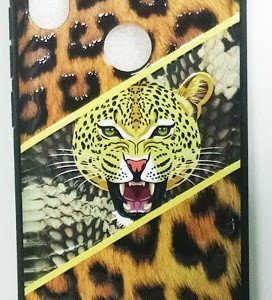CAPA SILICONE TPU COM PADRÃO ANIMAL XIAOMI REDMI NOTE 6 PRO DOURADO TIGRE COM IM