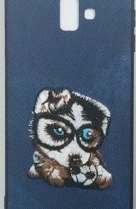 CAPA SILICONE SAMSUNG GALAXY J6 PLUS AZUL LEATHER