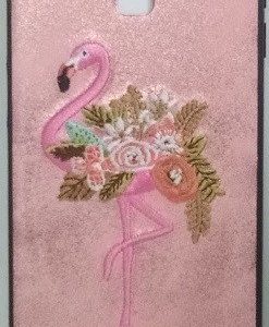 CAPA SILICONE GEL COM DESENHO 3D BORDADO SAMSUNG GALAXY J6 PLUS ROSA