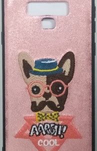 CAPA SILICONE GEL COM DESENHO 3D BORDADO SAMSUNG GALAXY NOTE 9 ROSA