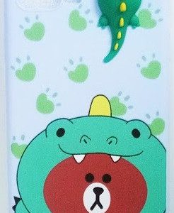 CAPA SILICONE GEL COM DESENHO 3D APPLE IPHONE 7/8 PLUS AZUL