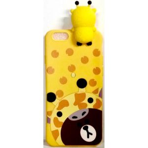 CAPA SILICONE GEL COM DESENHO 3D APPLE IPHONE 7/8 PLUS AMARELO