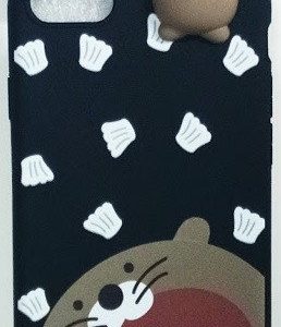 CAPA SILICONE GEL COM DESENHO 3D APPLE IPHONE 6 PLUS 6S PLUS PRETO