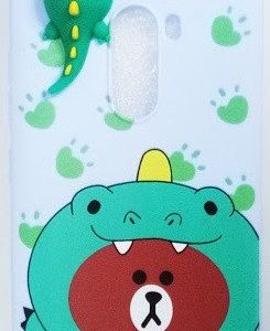 CAPA SILICONE GEL COM DESENHO 3D XIAOMI REDMI POCOPHONE F1 AZUL