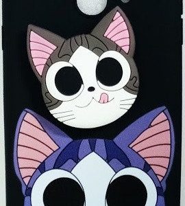 CAPA SILICONE GEL COM DESENHO 3D SAMSUNG GALAXY J4 2018 PRETO