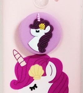 CAPA SILICONE GEL COM DESENHO 3D SAMSUNG GALAXY J4 2018 ROSA