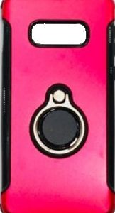 CAPA SILICONE DURA E METAL COM ANEL DE DEDO SAMSUNG GALAXY S10E VERMELHO