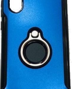 CAPA SILICONE DURA E METAL COM ANEL DE DEDO HUAWEI P30 PRO AZUL