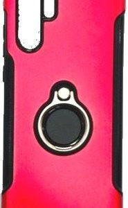 CAPA SILICONE DURA E METAL COM ANEL DE DEDO HUAWEI P30 PRO VERMELHO