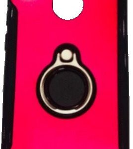 CAPA SILICONE DURA E METAL COM ANEL DE DEDO XIAOMI REDMI NOTE 7 VERMELHO