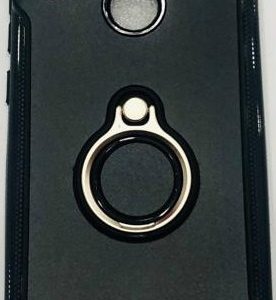 CAPA SILICONE DURA E METAL COM ANEL DE DEDO XIAOMI 6 PRO A2 LITE PRETO