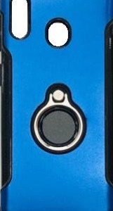 CAPA SILICONE DURA E METAL COM ANEL DE DEDO XIAOMI REDMI 6 PRO A2 LITE AZUL