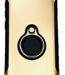 CAPA SILICONE DURA E METAL COM ANEL DE DEDO XIAOMI REDMI GO DOURADO