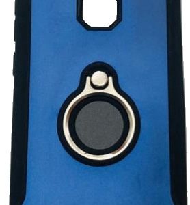 CAPA SILICONE DURA E METAL COM ANEL DE DEDO XIAOMI REDMI NOTE 5 AZUL