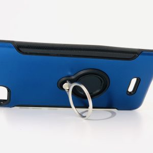 CAPA SILICONE DURA E METAL COM ANEL DE DEDO XIAOMI REDMI 6A AZUL