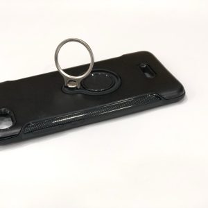 CAPA SILICONE DURA E METAL COM ANEL DE DEDO XIAOMI REDMI 6A PRETO