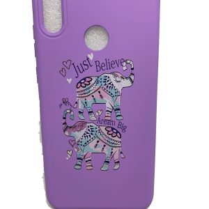 CAPA SILICONE GEL COM DESENHO XIAOMI REDMI 7 ROXO