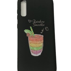 CAPA SILICONE GEL COM DESENHO SAMSUNG GALAXY A70 PRETO