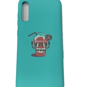 CAPA SILICONE GEL COM DESENHO SAMSUNG GALAXY A70 AZUL