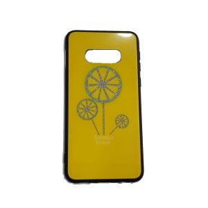 CAPA SILICONE DURA COM DESENHO SAMSUNG S10E AMARELO