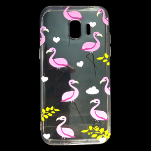 CAPA SILICONE GEL COM DESENHO SAMSUNG GALAXY A6 PLUS 2018 BRANCO
