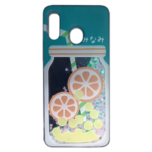 CAPA SILICONE GEL LIQUIDO GLITTER SAMSUNG GALAXY A30 BRANCO