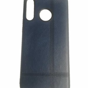 CAPA SILICONE GEL COM PADRÃO COURO HUAWEI P30 LITE AZUL