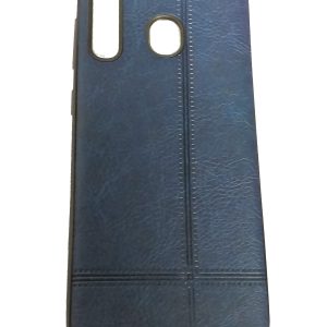 CAPA SILICONE GEL COM PADRAO COURO SAMSUNG GALAXY A30 AZUL