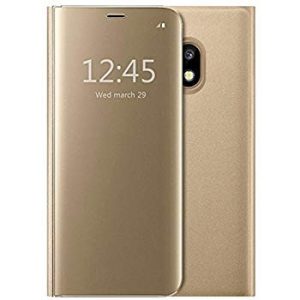 CAPA FLIP COVER CLEAR VIEW SAMSUNG GALAXY J5 2017 DOURADO