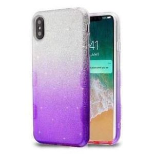 CAPA SILICONE GEL BRILHANTE APPLE XS MAX ROXO
