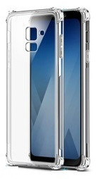 CAPA SILICONE ANTI-CHOQUE SAMSUNG GALAXY A8 2018 TRANSPARENTE