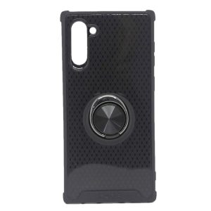CAPA SILICONE DURA E METAL COM ANEL DE DEDO SAMSUNG GALAXY NOTE 10 PRETO