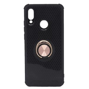 CAPA SILICONE COM ANEL DE DEDO HUAWEI P SMART 2019 ROSA